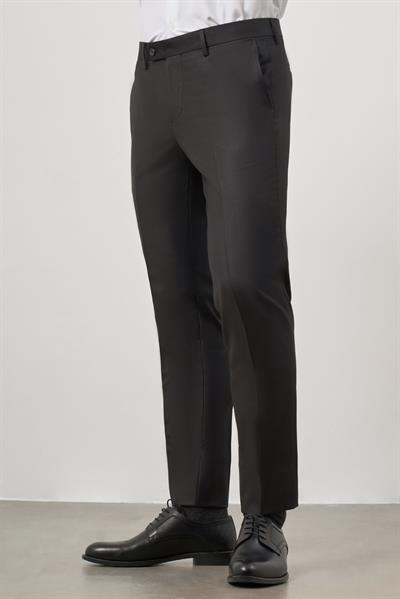Siyah Yandan Cepli Slim Fit Classic Pantolon 1003245152
