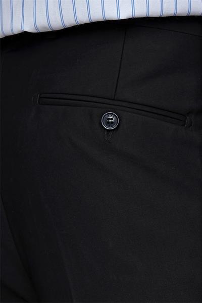 Siyah Esnek Yandan Cepli Comfort Fit Classic Pantolon 1003245005
