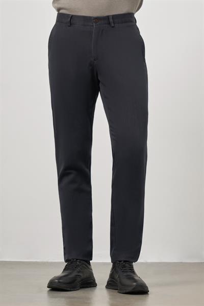 Siyah Pamuklu Yandan Cepli Casual Comfort Fit Chino Pantolon 1003245153