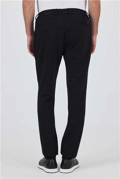 Siyah Esnek Yandan Cepli Casual Slim Fit Jogger Pantolon 1003250156