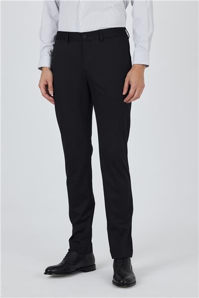 Siyah Esnek Yandan Cepli Casual Slim Fit Jogger Pantolon 1003250157