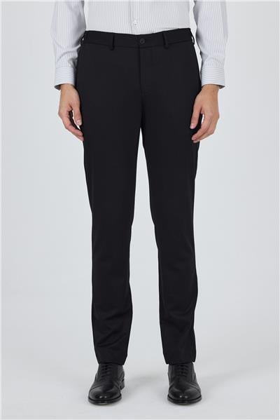 Siyah Esnek Yandan Cepli Casual Slim Fit Jogger Pantolon 1003250157