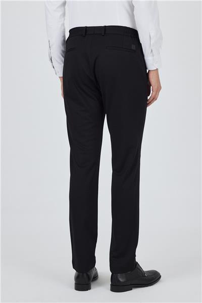 Siyah Esnek Yandan Cepli Casual Slim Fit Pantolon 1003250158