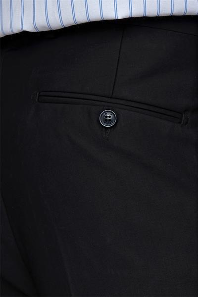 Siyah Esnek Yandan Cepli Comfort Fit Classic Pantolon 1003250005