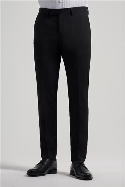 Siyah Esnek Yandan Cepli Slim Fit Classic Pantolon 1003250106