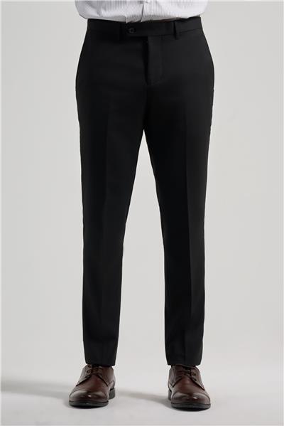 Siyah Esnek Yandan Cepli Slim Fit Classic Pantolon 1003250160