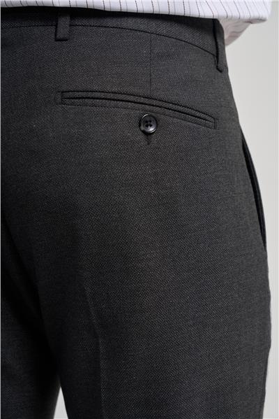 Siyah Esnek Yandan Cepli Slim Fit Classic Pantolon 1003250160