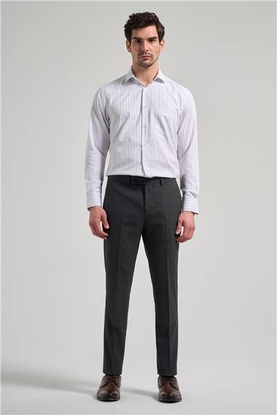 Siyah Esnek Yandan Cepli Slim Fit Classic Pantolon 1003250160