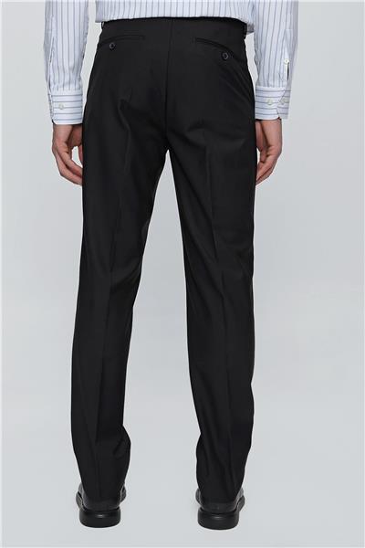 Siyah Esnek Yandan Cepli Comfort Fit Classic Pantolon 1003240005