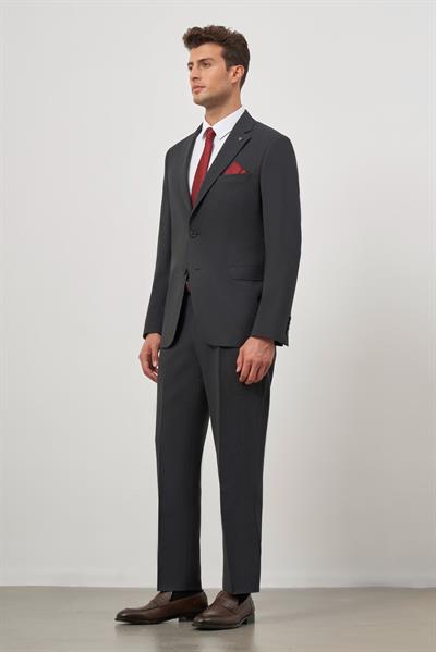 Siyah Kendinden Mono Yaka 2 Düğme 6 Drop Comfort Fit Classic Takım Elbise 1001240189