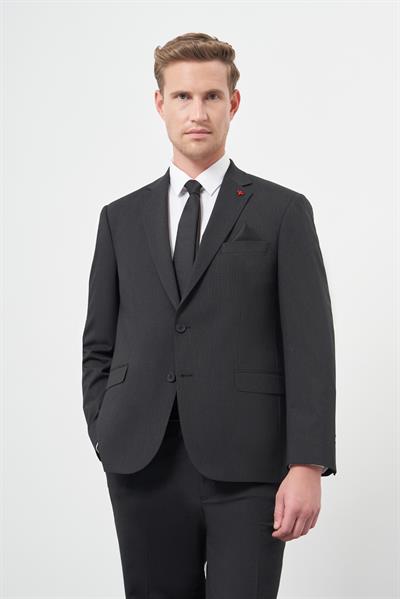 Siyah Mono Yaka 4 Drop Comfort Fit Classic Takım Elbise 1001245168