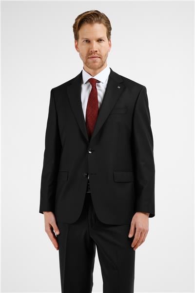 Siyah Mono Yaka 4 Drop Comfort Fit Tam Astar Yünlü Takım Elbise 1001255177