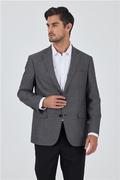 Siyah Mono Yaka Bez Ayağı Tam Astar Esnek 4 Drop Comfort Fit Classic Ceket 1002250157