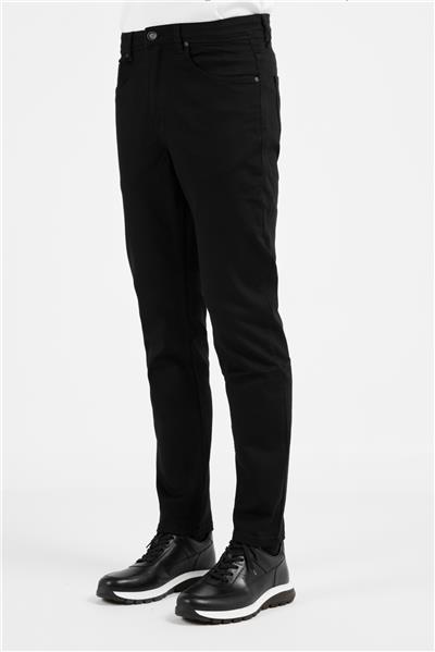 Pamuklu 5 Cep Düz Paça Slim Fit Casual Denim Pantolon 1023255159