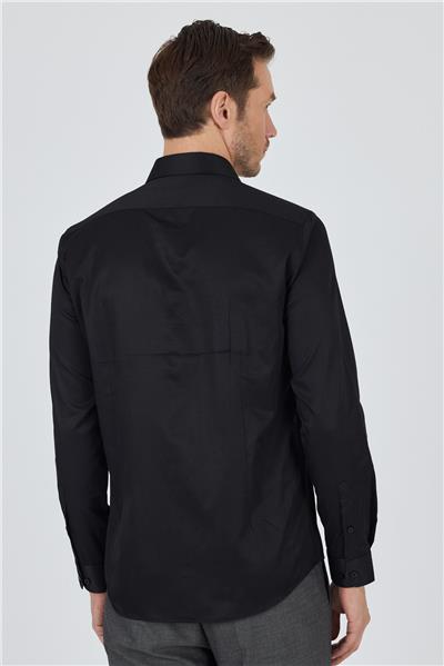 Sert Yaka Düz Classic Pamuklu Slim Fit Gömlek 1004250900