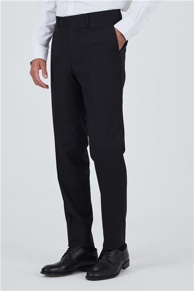 Siyah Yan Cep Açık Paça Comfort Fit Esnek Classic Pantolon 1003250907