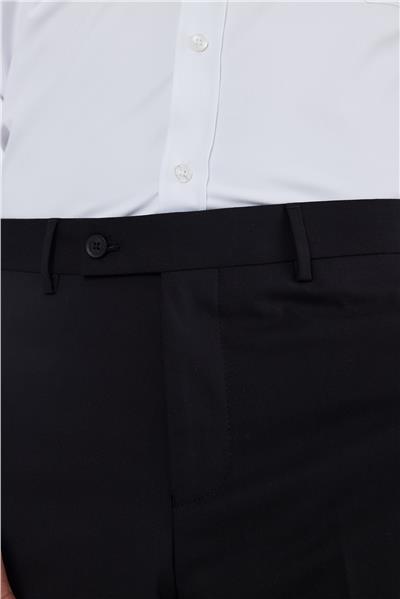 Siyah Yan Cep Açık Paça Comfort Fit Esnek Classic Pantolon 1003250907