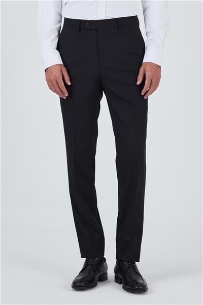 Siyah Yan Cep Açık Paça Comfort Fit Esnek Classic Pantolon 1003250907