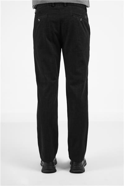 Siyah Yan Cep Casual Comfort Fit Pamuklu Chino Pantolon 1003255171