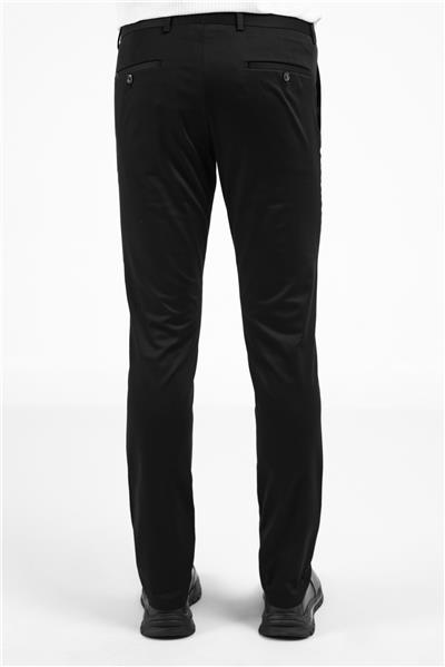 Siyah Yan Cep Casual Slim Fit Pamuklu Chino Pantolon 1003255172