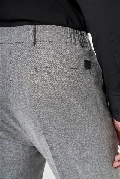 Siyah Yan Cep Comfort Fit Pamuklu Chino Pantolon 1003260167