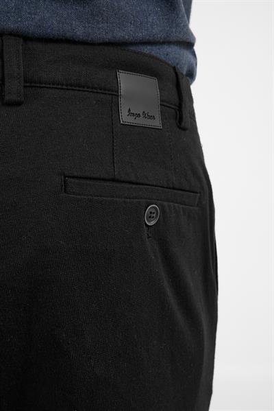 Siyah Yan Cep Düz Paça Pamuklu Comfort Fit Chino Casual Pantolon 1003255159