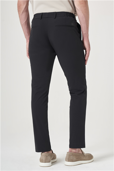 Siyah Yan Cep Slim Fit Jogger Pantolon 1003260166