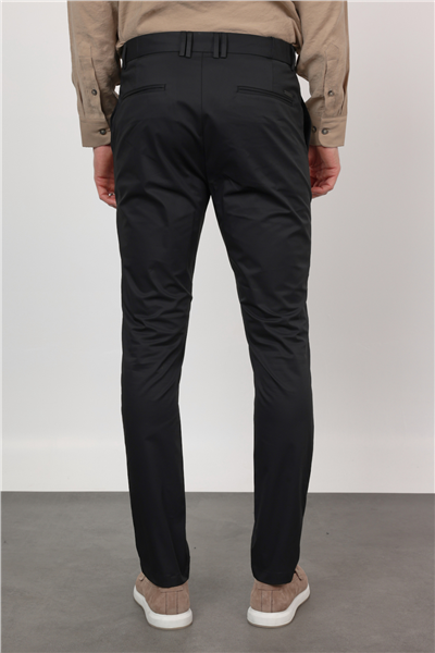 Siyah Yan Cep Slim Fit Pamuklu Chino Pantolon 1003260168