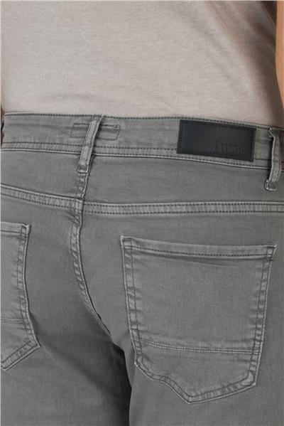 Yeşil Pamuklu 5 Cep Casual Slim Fit 5 Cep Pantolon 1003250318