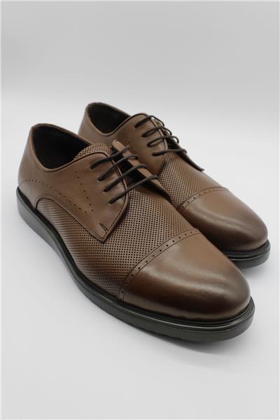 Taba Hakiki Deri Rugan Eva Taban Bağcıklı Klasik Ayakkabı 1033240181