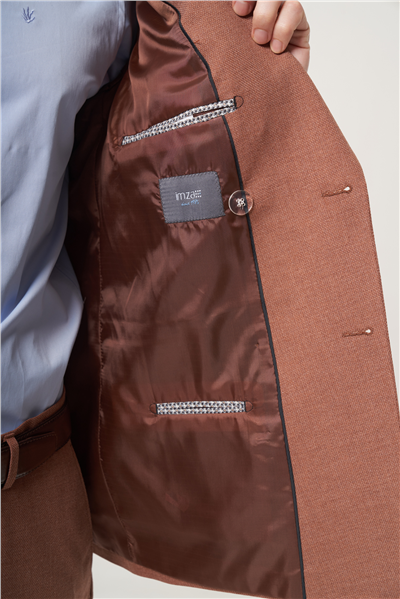 Tarçın Kırlangıç Yaka Kruvaze 6 Drop Slim Fit Tam Astar Esnek Takım Elbise 1001260902