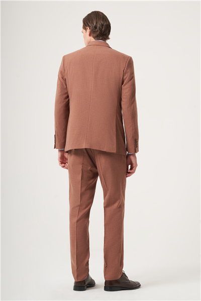 Tarçın Kırlangıç Yaka Kruvaze 6 Drop Slim Fit Tam Astar Esnek Takım Elbise 1001260902
