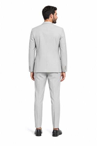 Taş Mono Yaka 6 Drop Slim Fit Yarım Astar Esnek Takım Elbise 1001260162