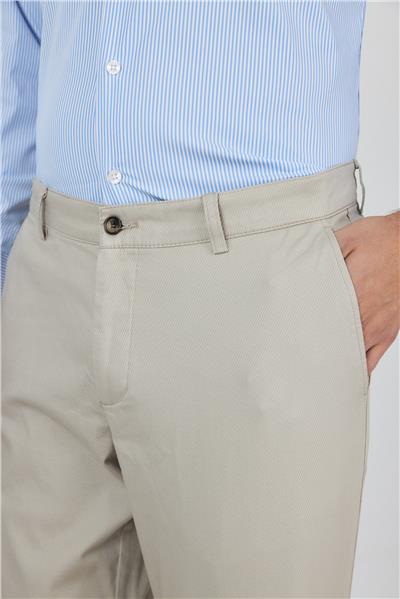 Gabardin Yan Cep Düz Paça Comfort Fit Pamuklu Casual Chino Pantolon 1003250121