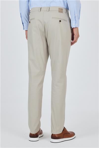 Gabardin Yan Cep Düz Paça Comfort Fit Pamuklu Casual Chino Pantolon 1003250121