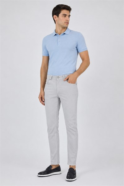 Taş Rengi Pamuklu 5 Cep Casual Slim Fit 5 Cep Pantolon 1003250318