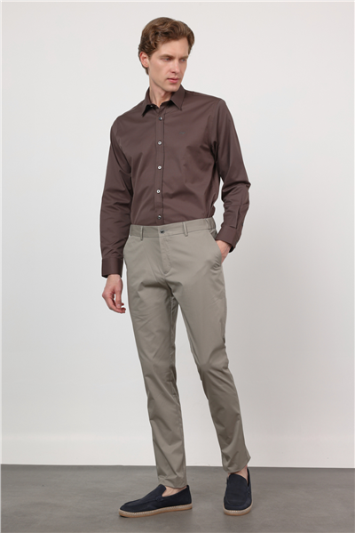 Yan Cep Slim Fit Pamuklu Chino Pantolon 1003260168