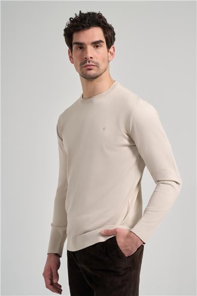 Uzun Kol Düz Örme Bisiklet Yaka Cepsiz Pamuklu Slim Fit Triko 1012245163