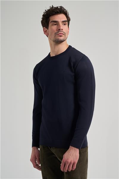 Uzun Kol Düz Örme Bisiklet Yaka Cepsiz Pamuklu Slim Fit Triko 1012245163