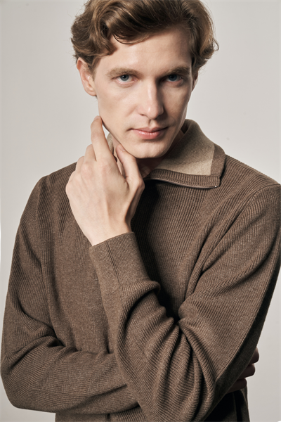 Vizon Fermuarlı Yarım Balıkçı Uzun Kol Cepsiz Comfort Fit Casual Pamuklu Triko Kazak 1012255204