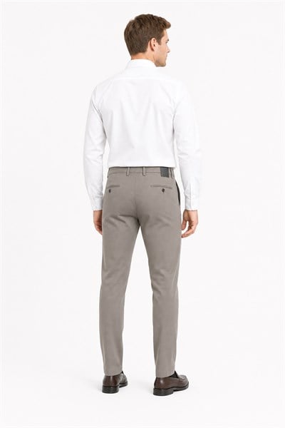 Vizon Yan Cep Comfort Fit Pamuklu Chino Pantolon 1003260172