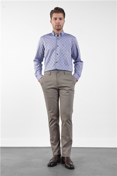 Yan Cep Comfort Fit Pamuklu Chino Pantolon 1003260172