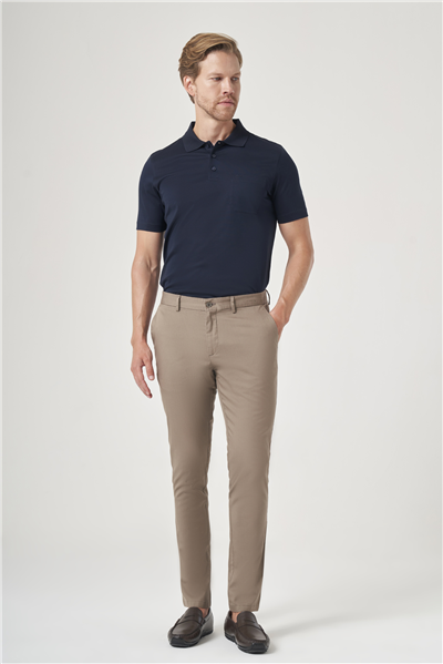Vizon Yan Cep Slim Fit Casual Pamuklu Chino Pantolon 1003260178
