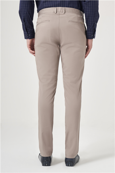 Vizon Yan Cep Slim Fit Casual Pamuklu Chino Pantolon 1003260178