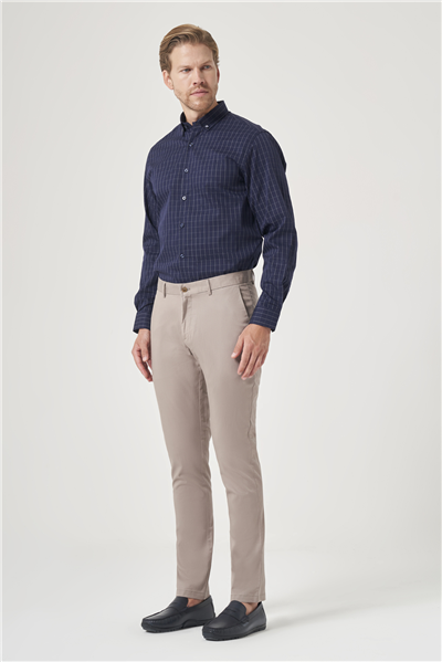 Vizon Yan Cep Slim Fit Casual Pamuklu Chino Pantolon 1003260178