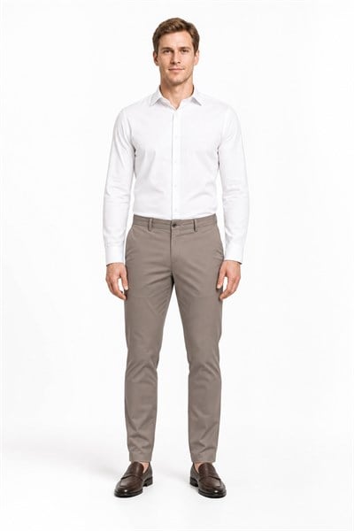 Vizon Yan Cep Slim Fit Pamuklu Chino Pantolon 1003260168