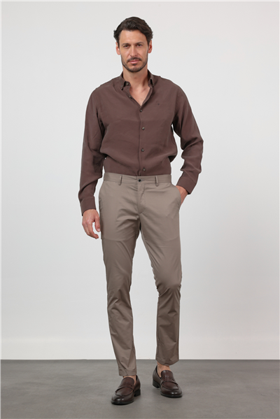 Yan Cep Slim Fit Pamuklu Chino Pantolon 1003260168