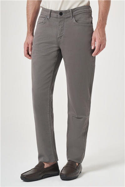 Yeşil 5 Cep Gabardin Slim Fit Pamuklu Denim Jean Kot Pantolon 1003260317