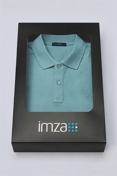 Yeşil Polo Yaka Pike Kısa Kol Slim Fit Pamuklu Tişört 1011260170