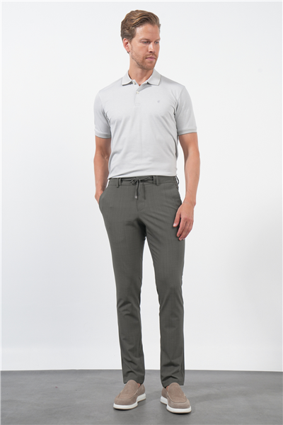 Yeşil Yan Cep Slim Fit Esnek Jogger Pantolon 1003260179
